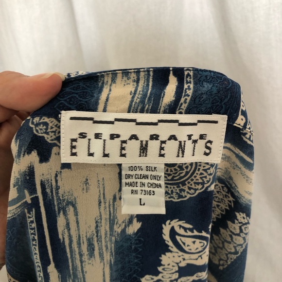 Ellements Button Up Silk Shirt - Picture 4 of 4